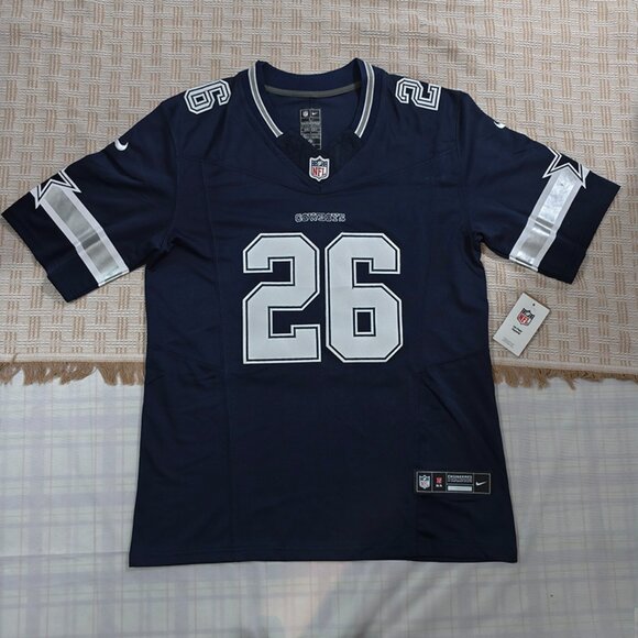 NFL Dallas Cowboys Dark Blue Short-Sleeve Jersey #26